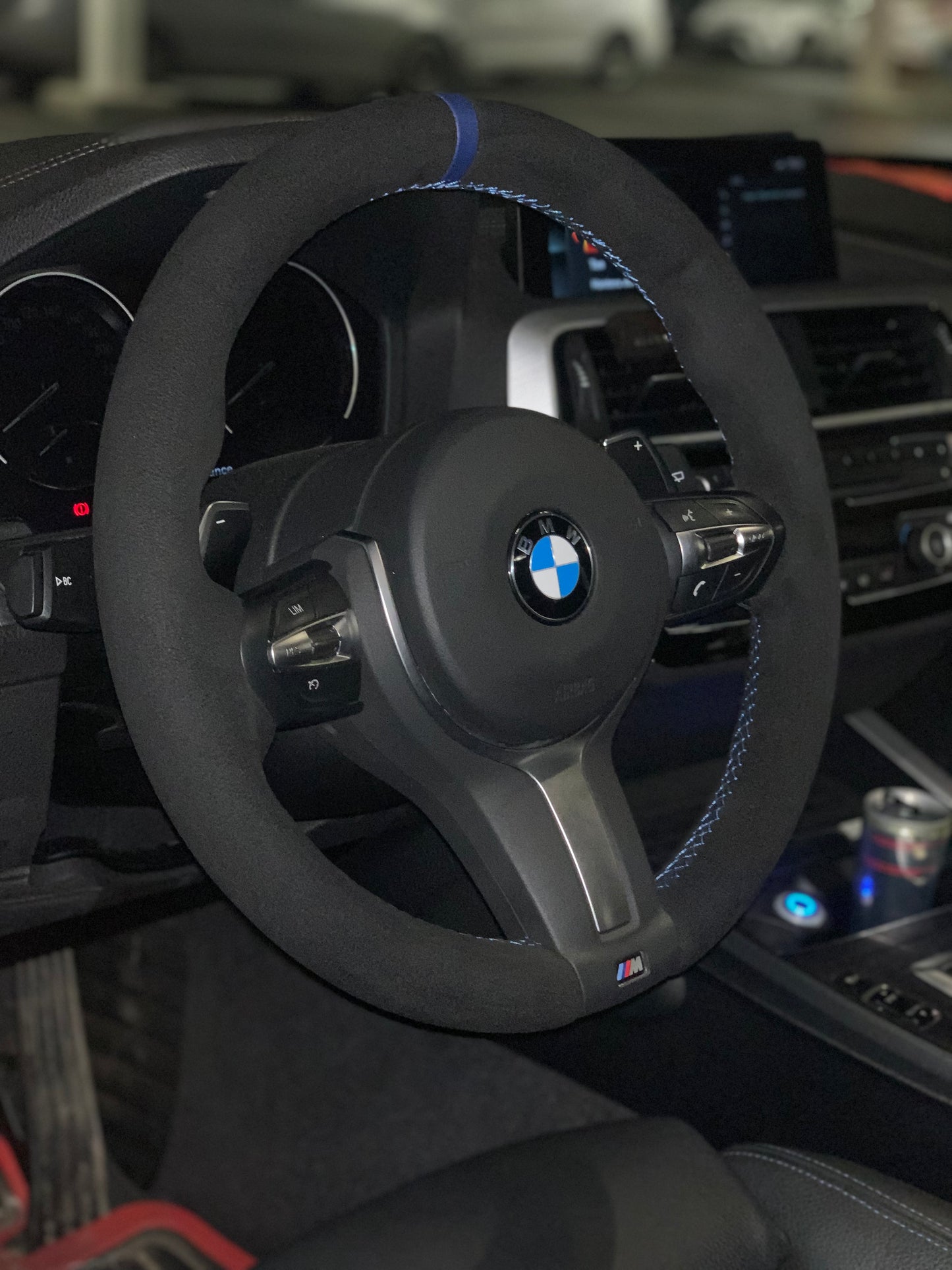 Alcantara Steering Wheel Cover