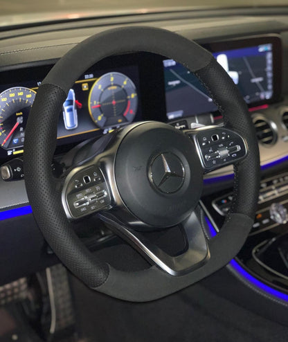 Perforated Leather/Alcantara Steering Wheel Cover