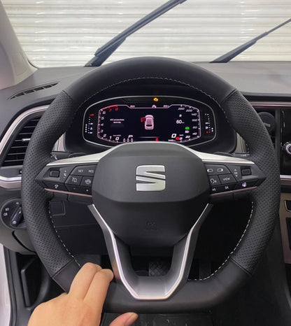 Perforated Leather/Alcantara Steering Wheel Cover