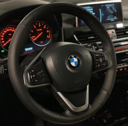 Perforated Leather/Alcantara Steering Wheel Cover