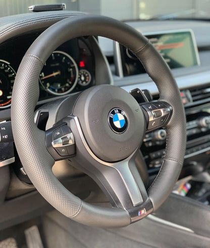 Perforated Leather/Alcantara Steering Wheel Cover