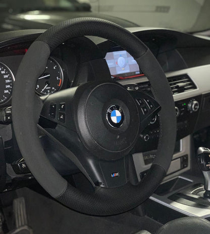 Perforated Leather/Alcantara Steering Wheel Cover