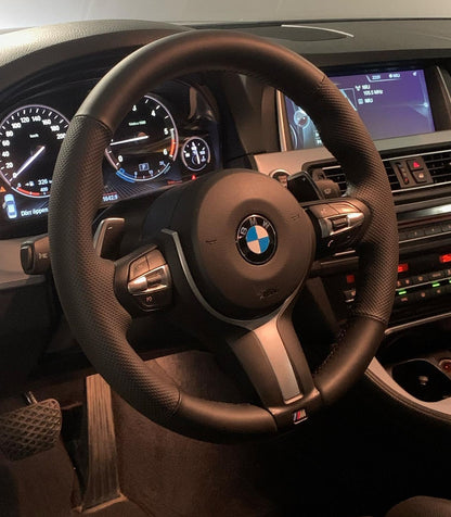 Perforated Leather/Alcantara Steering Wheel Cover