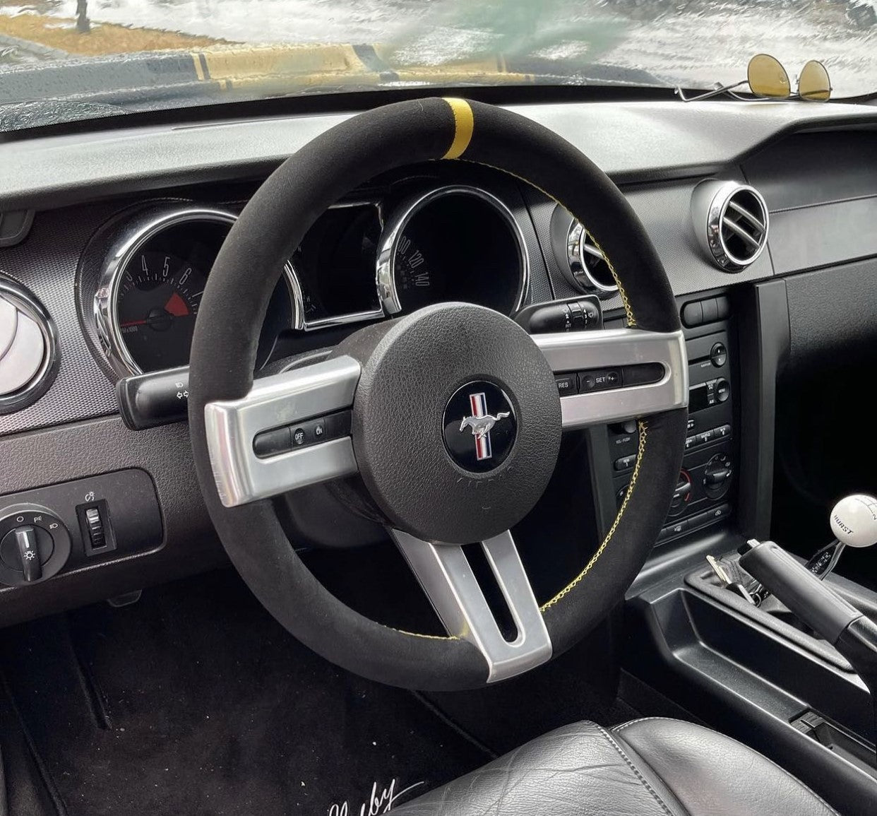 Alcantara Steering Wheel Cover