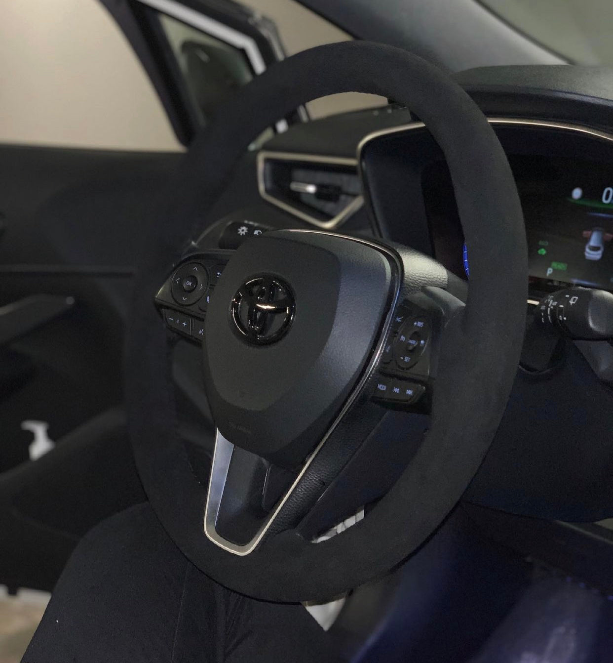 Alcantara Steering Wheel Cover