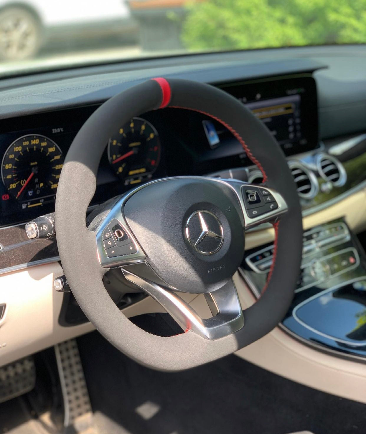 Alcantara Steering Wheel Cover