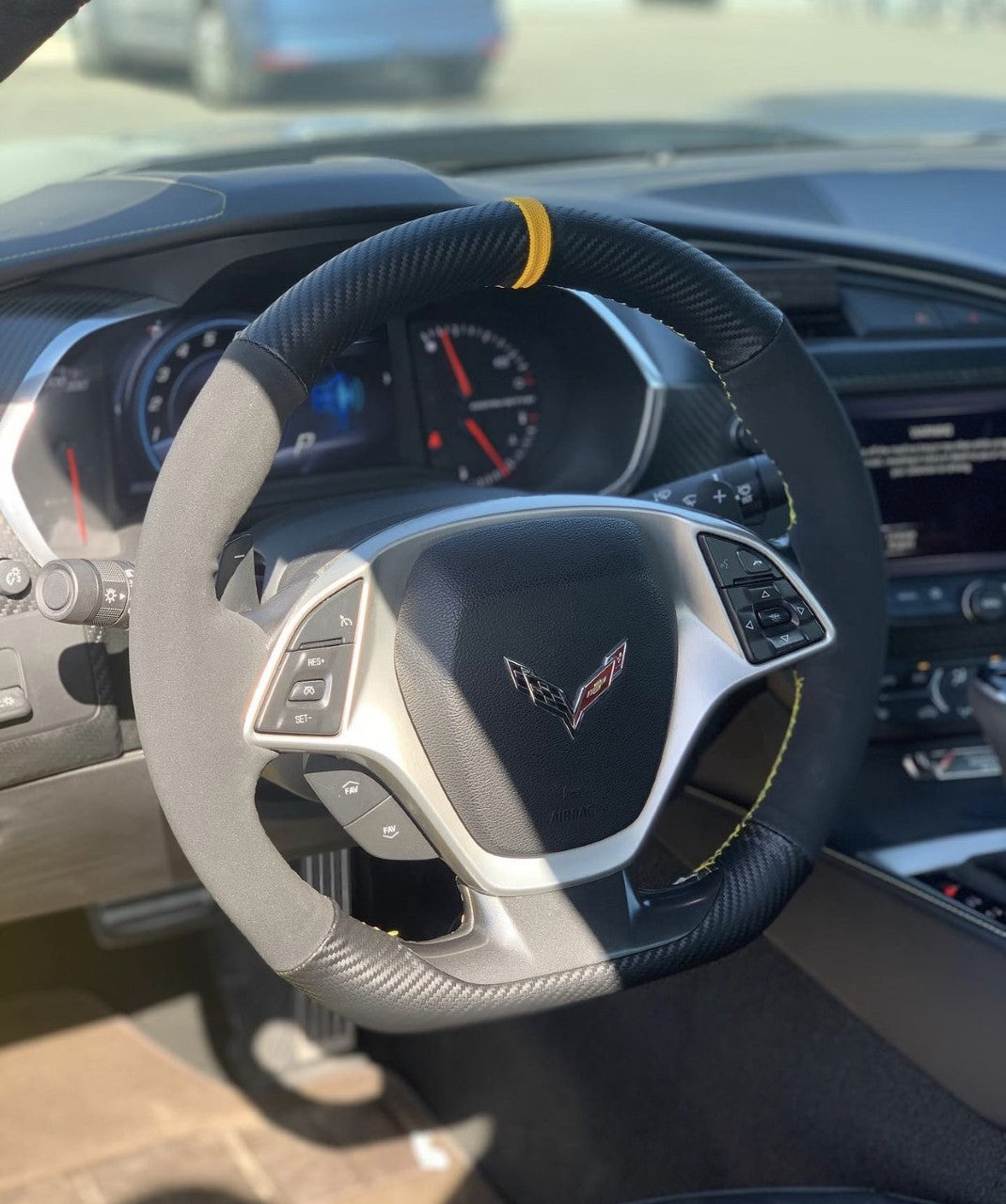 Carbon Fiber Steering Wheel Cover 