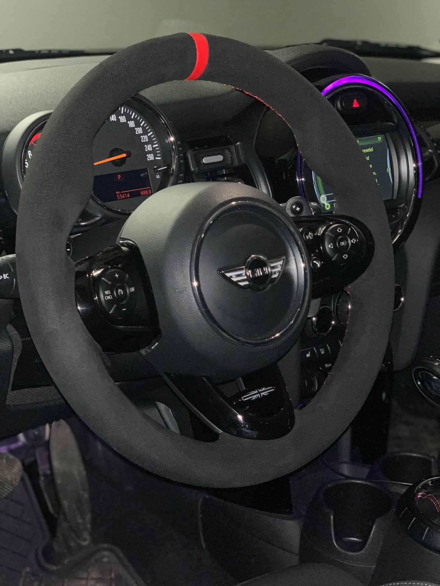 Alcantara Steering Wheel Cover