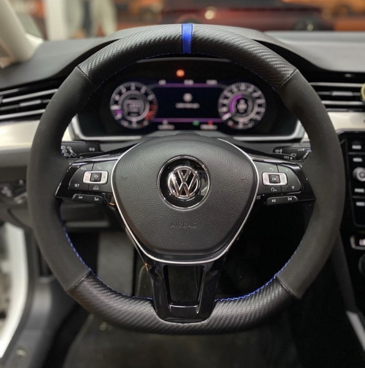 Carbon Fiber Steering Wheel Cover 
